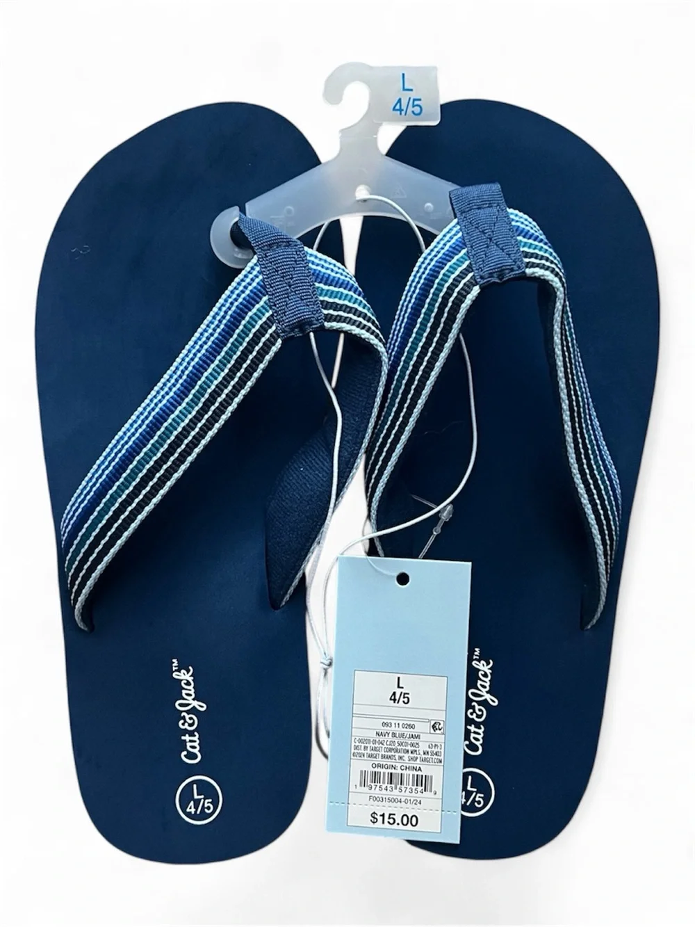 Cat & Jack Kids' Jami Flip Flop Sandals in Navy Blue